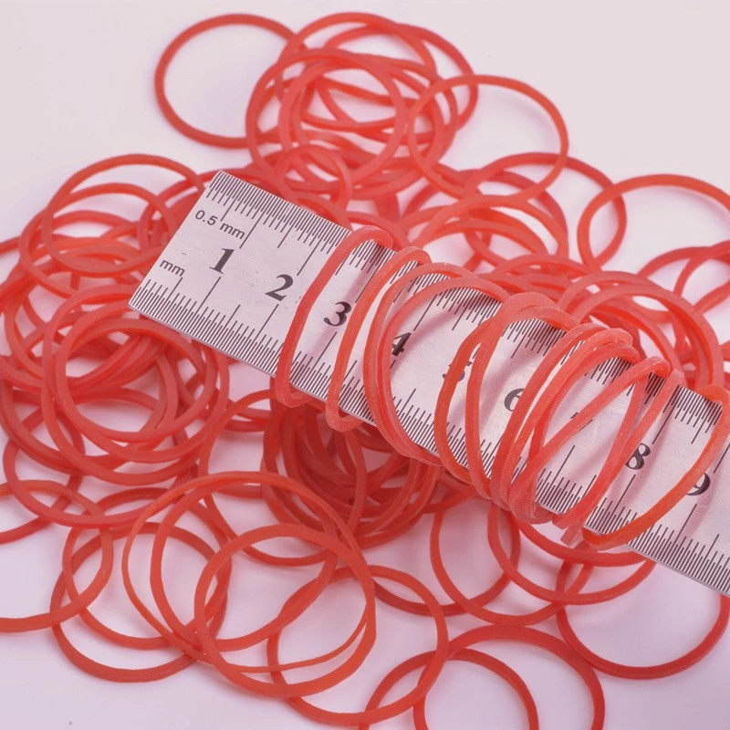 Eco-Friendly Thick Red Rubber Bands Multipack
