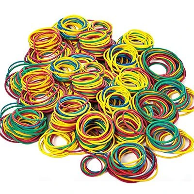 Mini elásticos de borracha coloridos