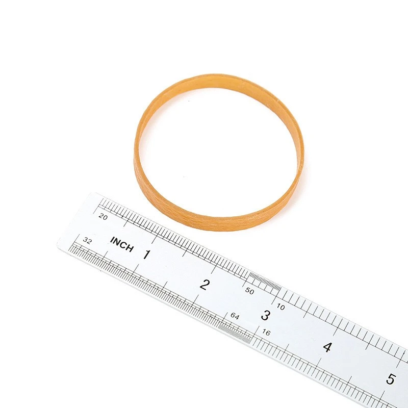 High-elasticity natural color rubber loops