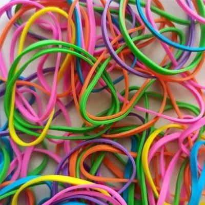 Neon colored rubber bands for vibrant bracelet making Neon colored rubber bands for vibrant bracelet making