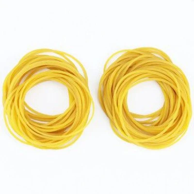 Pale crepe gold rubber bands for crafts