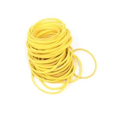 Decorative pale crepe gold rubber bands for gifts