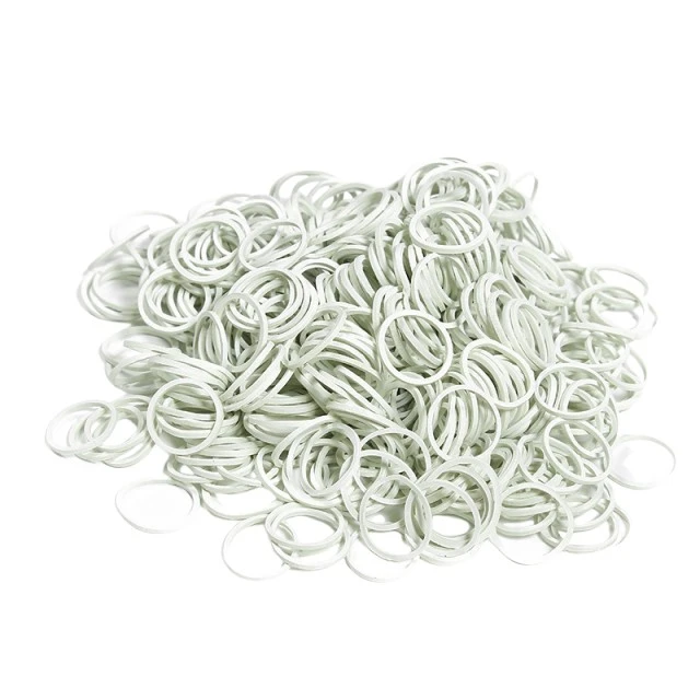 Small Round White Rubber Bands