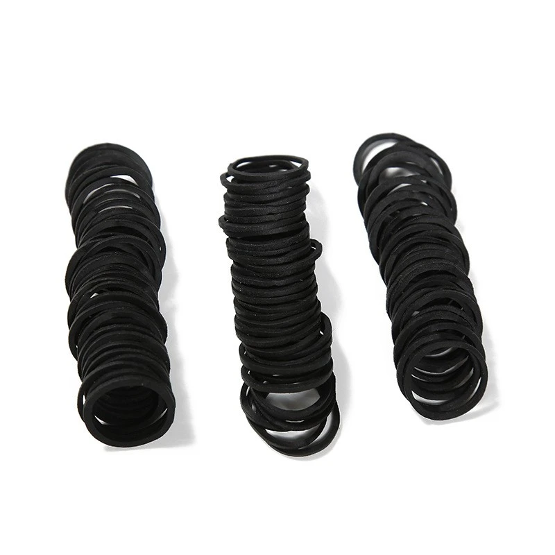 mini black rubber bands
