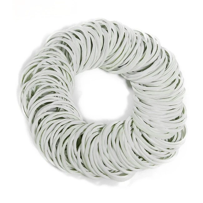 Precision-cut rubber bands for industrial use