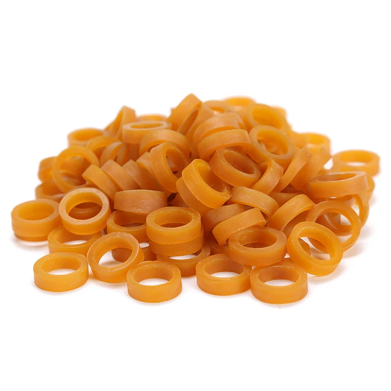 Pequenos bandos de borracha largos
