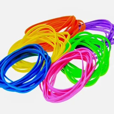 Bandos de borracha coloridos neon