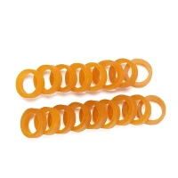 Bandos de borracha curtos