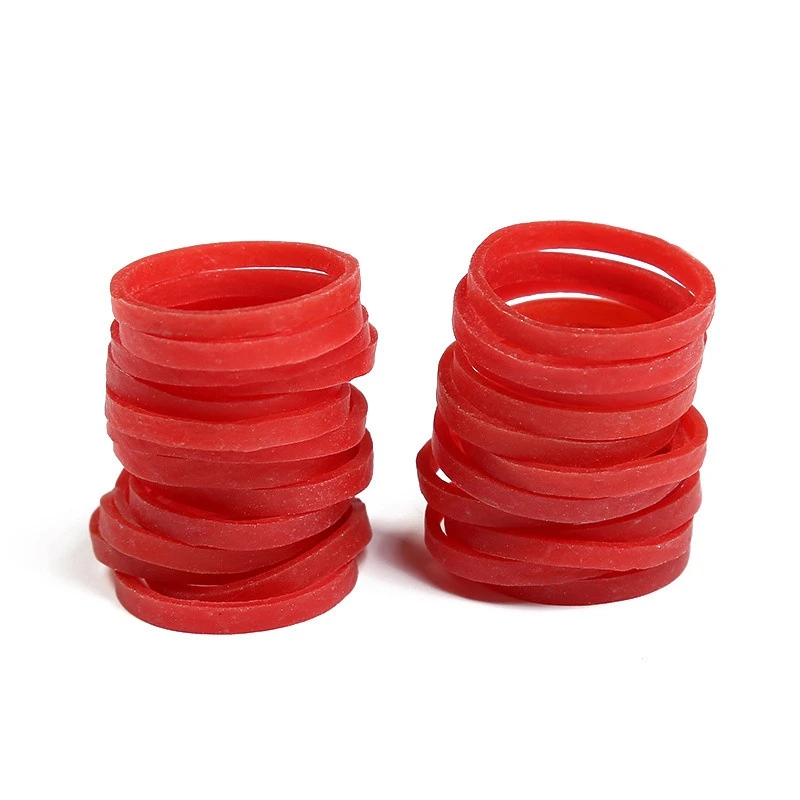 Large-size durable red rubber bands